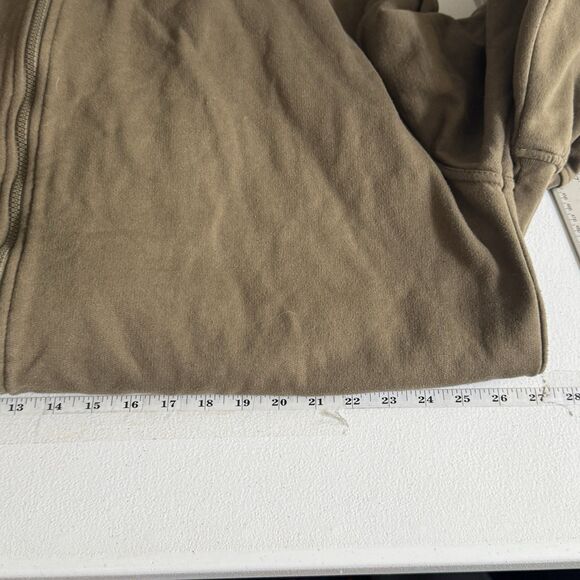 BERNE Mens Army Green Workwear Heavy Hoodie Size 2XLT Insulated Full Zip Lined - Picture 8 of 9